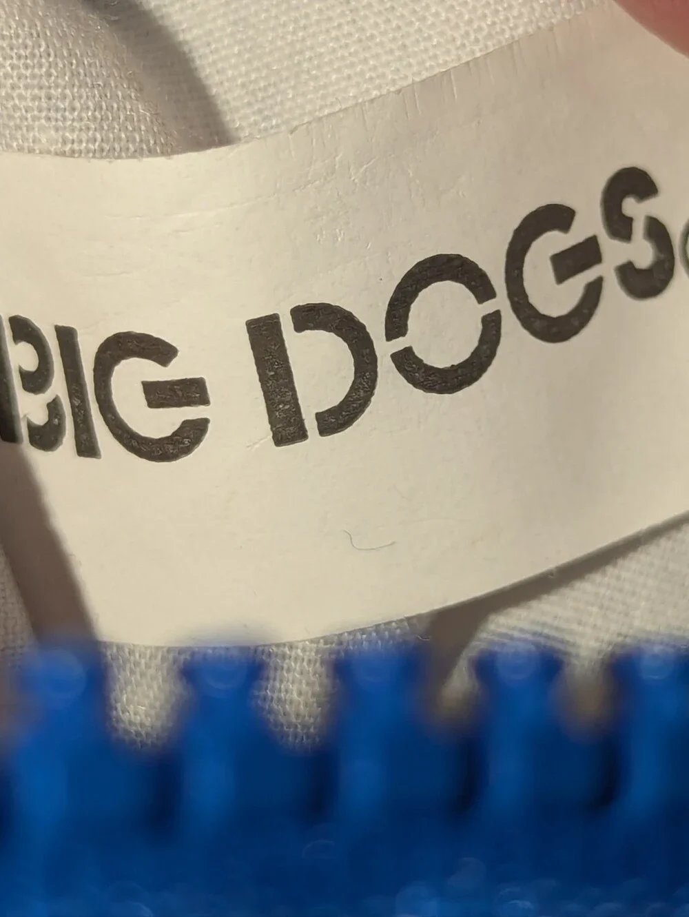 Big Dogs Plush Mascot Key Ring Coin Purse Pouch NWT Blue Vintage